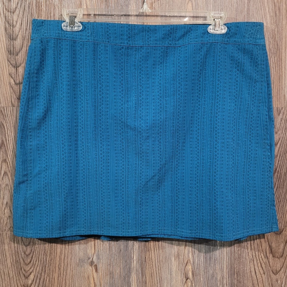 Rip Skirt Hawaii XXL Skirt Length #2 Teal Geometric Beach Surf Resort Vacation